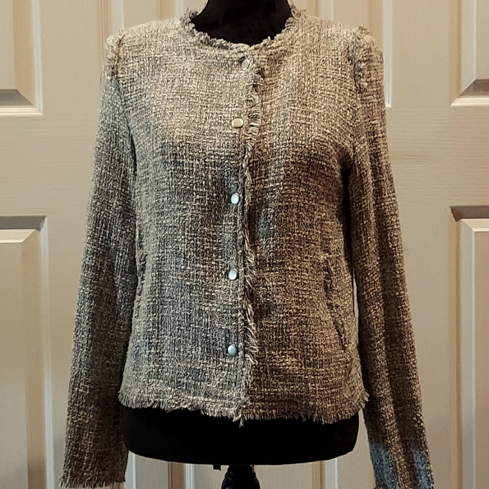 Vici Woven Blazer MED B/W